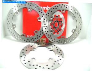 front brake rotor 7A6 + 780�Z�b�g�u���[�L�f�B�X�NBREMBO FRONT + RONDA SILVER WING 400 2007 7A6 +780 Set Brake Discs Brembo Front+Rear Honda Silver Wing 400 2007�y���s�A���i�z
