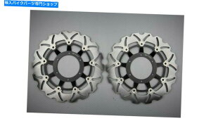 front brake rotor �t�����g�E�F�[�u�u���[�L�f�B�X�N�̃y�A296mm�z���_CBR 600 F CBR 600F 2011-2013 Pair of Front Wave Brake Discs Rotors 296mm HONDA CBR 600 F CBR 600F 2011-2013�y���s�A���i�z