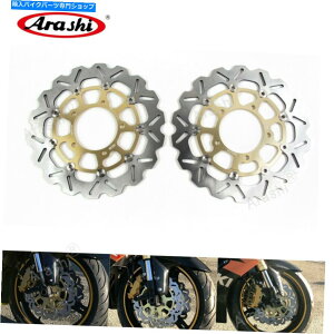 front brake rotor �q��GSXR 1000 2005 - 2008�N�̂��߂̗�CNC�t���[�e�B���O�t���[�g�u���[�L�f�B�X�N���[�^�[ Arashi CNC Floating Front Brake Disc Rotor for Suzuki GSXR 1000 2005 - 2008 Gold�y���s�A���i�z