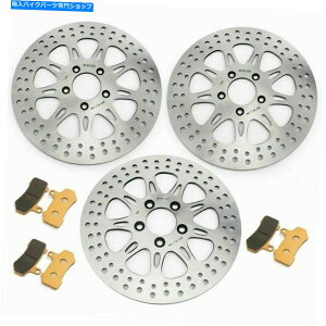 front brake rotor �t�����g���A11.8 �u���[�L���[�^�[�p�b�h�X�g���[�g�O���C�h�G���N�g���O���C�h���[�h�L���O�O���C�h Front Rear 11.8 Brake Rotors Pads Street Glide Electra Glide Road King Glide