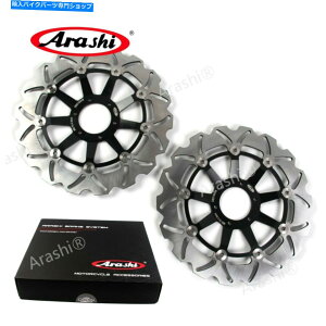 front brake rotor �z���_�S�[���h�E�B���OGL1800 F6B 2013-2017�u���b�N16�p���t�����g�u���[�L�f�B�X�N���[�^�[ Arashi Front Brake Disc Rotors For Honda GOLD WING GL1800 F6B 2013-2017 Black 16�y���s�A���i�z