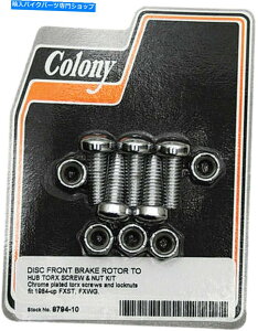 front brake rotor u[L[^[tggNX{gLbgW /ibc8794-10[84-17 H-D W /X|[NzC[ Brake Rotor Front Torx Bolt Kit w/ Nuts 8794-10 Fits 84-17 H-D w/ Spoke Wheels