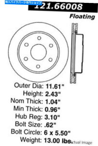 front brake rotor �V�{���[K1500 GMC K1500�t�����g�f�B�X�N�u���[�L���[�^�[C-TEK 121.66008�p For Chevrolet K1500 GMC K1500 Front Disc Brake Rotor C-Tek 121.66008�y���s�A���i�z