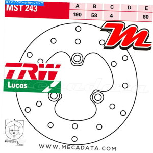 front brake rotor tgfBXNu[LTRW LUCAS MST 243z_SCV 110[hiJF11j2008 Front Disc Brake TRW Lucas MST 243 Honda Scv 110 Lead (JF11) 2008