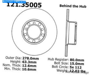 front brake rotor メルセデスベンツ300D 240D 300CD 300TD 280E 280フロントディスクブレーキローター For Mercedes-Benz 300D 240D 300CD 300TD 280E 280 Front Disc Brake Rotor