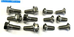 front brake rotor FIR�f�B�X�N�{���g6 x�t�����g+ 6 x���A�Z�b�g�L�b�g�`�^�����}�nWR250F 01-18 FIR disc bolt 6 x front + 6 x rear set kit titanium YAMAHA WR250F 01-18�y���s�A���i�z