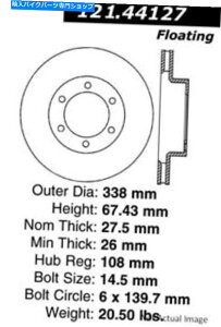 front brake rotor LEXUS GX470g^4RUNNERtgfBXNu[L[^[C-TEK 121.44127 For Lexus GX470 Toyota 4Runner Front Disc Brake Rotor C-Tek 121.44127