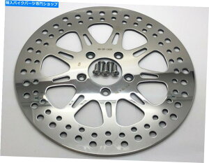 front brake rotor 11.8�����ꂽ�t�����g�u���[�L���[�^�[�f�B�X�N�V���O���n�[���[�G���N�g���O���C�h���[�h�O���C�h08-U 11.8 Polished Front Brake Rotor Disc Single Harley Electra Glide Road Glide 08-u�y���s�A��