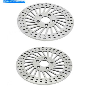 front brake rotor 11.5 "�n�[���[�t���b�g�c�A�[�O���C�hfxdl fxrt fxlr fxr�̂��߂̖����ꂽ�t�����g�u���[�L���[�^�[ 11.5" Polished Front Brake Rotors for Harley FLHTC Tour Glide FXDL FXRT FXLR FXR