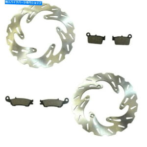 front brake rotor }nYZ125YZ450FptgAEF[ufBXNu[L[^[pbh2008-2015 Front & Rear Wave Disc Brake Rotor & Pads 2008-2015 for Yamaha YZ125 & YZ450F