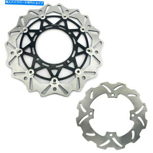 front brake rotor �X�Y�LRMZ250 07-21 RMZ450 05-21�̂��߂�320mm�̓���O�ʌ㕔�u���[�L�f�B�X�N���[�^�[ 320mm Oversize Front Rear Brake Disc Rotors For Suzuki RMZ250 07-21 RMZ450 05-21�y���s�A���i�z