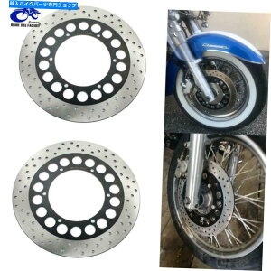 front brake rotor ���}�nXVZ1300���C�����X�^�[�~�b�h�i�C�g�x���`���[1996-2009�p�t�����g�u���[�L�f�B�X�N���[�^�[ Front Brake Disc Rotors for Yamaha XVZ1300 Royal Star Midnight Venture 1996-2009�y���s�A���i�z