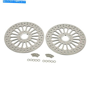 front brake rotor O11.5 "1984-2013n[[c[OX[p[|bVX|[N̂߂̃u[L[^[̃fA Front 11.5" Brake Rotors Dual For 1984-2013 Harley Touring Super Polished Spoke