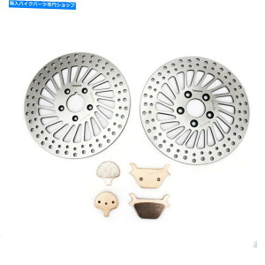 front brake rotor 11.5 �O���㕔�u���[�L���[�^�[�p�b�h87-99��Y�\�t�g�{�[�C�_�C�i���[���C�_�[ 11.5 Front Rear Brake Rotors Pads 87-99 Heritage Softail Fatboy Dyna Low Rider�y���s�A���i�z
