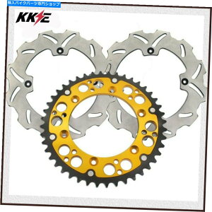 front brake rotor RMZ250 RMZ450̂߂KKEtgAfBXN[^[240mmS[h49tXvPbg KKE Front & Rear Disc Rotors 240MM Gold 49T Sprocket For SUZUKI RMZ250 RMZ450