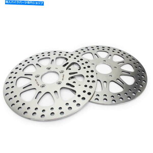 front brake rotor 2 x|bV11.5 "tgX|[Nu[LfBXN[^[c[OFLHRCI FLHTCUI 2000-2007 2 x POLISHED 11.5" FRONT SPOKE BRAKE DISC ROTOR TOURING FLHRCI FLHTCUI 2000-2007