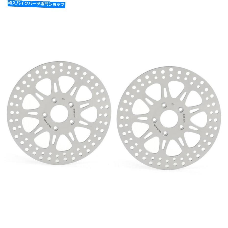 front brake rotor Harley Flhtc Fltc Flhtcui Electra Glide Classicのための磨かれたフロントブレーキローター Polished Front Brake Rotors for Harley FLHTC FLTC FLHTCUI Electra Glide Classic