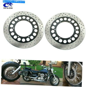 front brake rotor }n[hX^[~bhiCgVo[hXV1600 XV1700̃tgu[LfBXN[^[ Front Brake Discs Rotor for Yamaha Road Star Midnight Silverado XV1600 XV1700