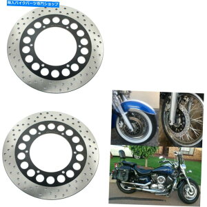 front brake rotor ���}�nV��VXS1100 XVZ1300 XV1600 99-09�p2�{�t�����g�u���[�L���[�^�[ 2x Front Brake Rotors for YAMAHA V-Star VXS1100 Royal Star XVZ1300 XV1600 99-09�y���s�A���i�z