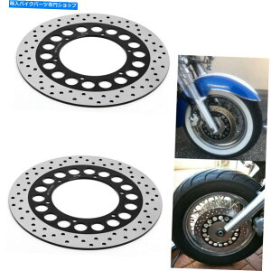 front brake rotor ���}�nXVS1100�h���b�O�X�^�[V-STAR XVZ1300���C�����X�^�[�p2���E���h�t�����g�u���[�L���[�^�[ 2 Round Front Brake Rotors for Yamaha XVS1100 Dragstar V-Star XVZ1300 Royal Star�y���s�A���i�z