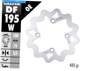 front brake rotor KX65KLX110̂߂GARFER DF195WO/wʃEF[u[^[W /A_v^[Lbg Galfer DF195W Front/Rear Wave Rotor for KX65 and KLX110 Rear w/ Adapter Kit