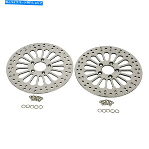 front brake rotor 11.8 "08-13n[[X[p[X|[N̂߂̃tgAN[fBXNu[L[^[ 11.8" Front & Rear Chrome Disc Brake Rotor For 08-13 Harley Super Spoke Polished