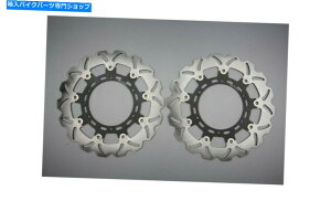 front brake rotor AVDB�t�����g�E�F�[�u�u���[�L�f�B�X�N���[�^�[300mm KTM 990�A�h�x���`���[LC8 2009-2012�̃y�A Pair of AVDB Front Wave Brake Discs Rotors 300mm KTM 990 Adventure LC8 2009-2012�y���s�A���i�z