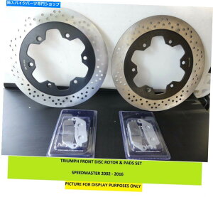 front brake rotor �����X�s�[�h�}�X�^�[�u���[�L�f�B�X�N���p�b�h�t���t�����g�Z�b�g2003-2011 TRIUMPH SPEEDMASTER Brake Disc & Pad FULL Front Set 2003-2011�y���s�A���i�z