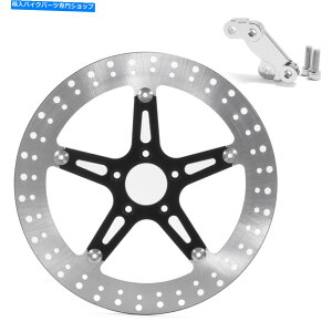 front brake rotor 14 "n[[X|[cX^[XL883 XL1200JX^14-21̂߂̑傫ȃu[L[^[fBXNLbg 14" Big Brake Rotor Disc Kit for Harley Sportster XL883 XL1200 Iron Custom 14-21