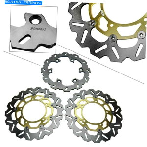 front brake rotor �t�����g+���A�u���[�L�f�B�X�N���[�^�[�t�B�b�g�X�Y�LB-King 1300 2008 2009 2010�S�[���h���[�^�[ Front+Rear Brake Disc Rotor Fit SUZUKI B-KING 1300 2008 2009 2010 Gold Motor�y���s�A���i�z