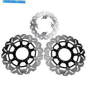 front brake rotor �z���_CBR600F Sport 2001�̂��߂̃I�[�g�o�C�Z�b�g�t���[�e�B���O�t�����g���A�u���[�L�f�B�X�N���[�^�[ Motorcycle Set Floating Front Rear Brake Disc Rotor For Honda CBR600F SPORT 2001�y���s�A���i