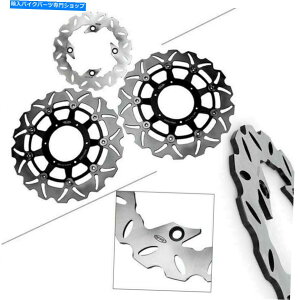 front brake rotor �t�����g���A�u���[�L�f�B�X�N���[�^�[�X�`�[���I�[�g�o�C�t�B�b�g�z���_CBR 600 F4I 2001-2006 Front Rear Brake Disc Rotors Steel Motorcycle Fit Honda CBR 600 F4i 2001-2006�y���s�A���i�z