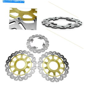 front brake rotor 3ピースフロント＆リアブレーキディスクローターキットフィットホンダCBR 929RR 00-01 CBR954RRゴールド 3PCS Front & Rear Brake Disc Rotors Kit Fit Honda CBR 929RR 00-01 CBR954RR Gold