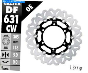 front brake rotor Galfer - BMW R850R '95 -01 - �t���[�g�f�B�X�N���[�^�[ - �O��/�g - DF631CW Galfer - BMW R850r '95-01 -Floating Disc Rotor- Front / Wave - DF631CW