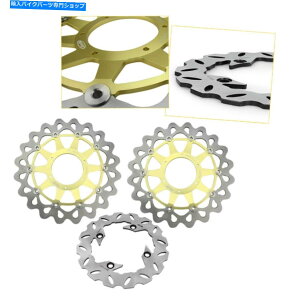 front brake rotor ���̃t�����g�����A�u���[�L�f�B�X�N���[�^�[�L�b�g�S�[���h�t�B�b�g�z���_CBR 1000RR 2006 2007 Arashi Front & Rear Brake Disc Rotors Kit Gold Fit Honda CBR 1000RR 2006 2007�y���s�A���i�z