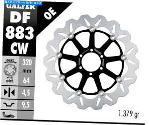 front brake rotor Galfer -Aprilia RSV4R '09 -14�t�����g�f�B�X�N��]�q�t���[�e�B���O/�E�F�[�u - DF883CW Galfer -Aprilia RSV4r '09-14 Front Disc Rotor- Floating/Wave - DF883CW�y���s�A���i�z