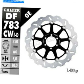 front brake rotor Galfer Frontアルミ浮遊波ローターW /穴 - DF783CWD Galfer Front Aluminium Floating Wave Rotor w/Holes - DF783CWD