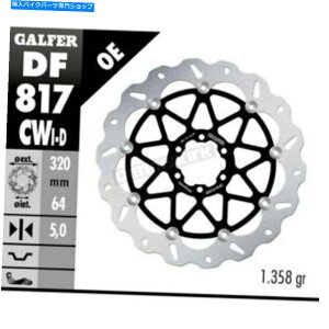 front brake rotor Galfer Front�A���~���V�g���[�^�[W /�� - DF817CWD Galfer Front Aluminium Floating Wave Rotor w/Holes - DF817CWD�y���s�A���i�z