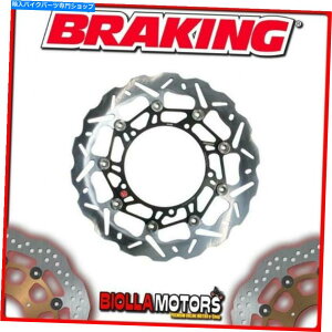 front brake rotor WK055L�t�����g�u���[�L�f�B�X�NSX�u���[�L���DRZ E 400CC 2002�E�F�[�u�t���[�e�B���O WK055L FRONT BRAKE DISC SX BRAKING SUZUKI DRZ E 400cc 2002 WAVE FLOATING�y���s�A���i�z