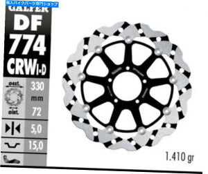 front brake rotor Galfer -Ducati 1199 S '12 -15 - �t���[�e�B���O�E�F�[�u���[�^�[-Right Front Brake- DF774CWD Galfer -Ducati 1199 S '12-15 - Floating Wave Rotor -Right Front Brake- DF774CWD�y���s�A���i�z