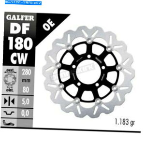 front brake rotor Galfer Front�A���~���V�g���[�^�[W /�� - DF180CW Galfer Front Aluminium Floating Wave Rotor w/Holes - DF180CW