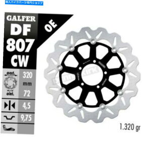 front brake rotor Galfer Front�A���~���V�g���[�^�[W /�� - DF807CW Galfer Front Aluminium Floating Wave Rotor w/Holes - DF807CW�y���s�A���i�z