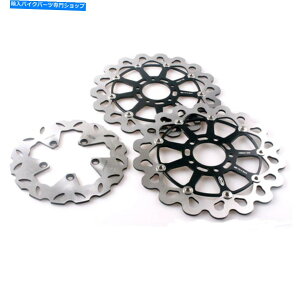 front brake rotor XYLGSXR1300 Hayabusa 1999-2007̂߂̃oCN̑O㕔u[LfBXN[^[Zbg Motorbike Front Rear Brake Disc Rotor Set For Suzuki GSXR1300 Hayabusa 1999-2007