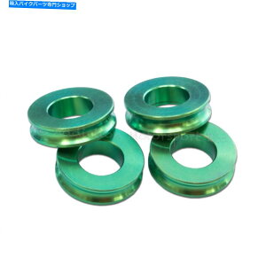 Brake Caliper �h�D�J�e�B�}���`�X�g���_1200S���W�A���u���[�L�L�����p�[�p5mm�O���[���`�^���X�y�[�T�[ 5mm Green Titanium Spacers for Ducati Multistrada 1200S Radial Brake Calipers�y���s�A���i�z