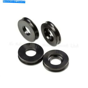 Brake CaliperBrake CaliperBrake CaliperBrake CaliperBrake CaliperBrake CaliperBrake CaliperBrake CaliperBrake CaliperBrake Caliper ドゥカティブレーキキャリパー用5mmブラックチタンスペーサー、OD 24mm、片側の凹部 5mm Black Ti