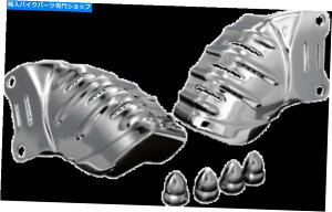 Brake Caliper Kuryakyn Chrome Caliper�J�o�[�n�[���[�c�[�����O��V-Rod w/ Brembo Calipers�̃J�o�[ Kuryakyn Chrome Caliper Covers for Harley Touring & V-Rod w/ Brembo Calipers�y���s�A���i�z