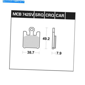 Brake Shoes Derbi 659 CC Mulhacen 675ABJ.2005AFront Lucas̃u[Lpbh Brake Pad for Derbi 659 Cc Mulhacen 675, Bj.2005, Front Lucas