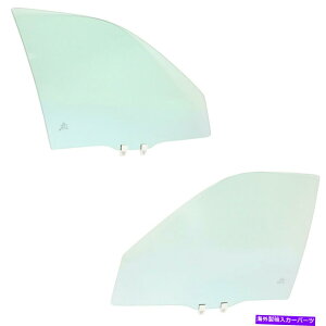KX 2002N2006ÑhAOX2̃tghCo[Əȑ̃z_CR-VZbg Door Glass For 2002-2006 Honda CR-V Set of 2 Front Driver and Passenger Side