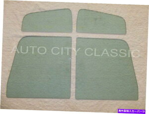 KX TChKX1948-1964EBXsbNAbvgbNxghAO[4PCZbgLH RH Side Glass 1948 - 1964 Willys Pickup Truck Vent Door Green 4pc Set LH RH
