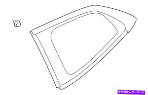 �K���X �{���̃X�o���N�H�[�^�[�K���X65209xc01a Genuine Subaru Quarter Glass 65209XC01A�y���s�A���i�z